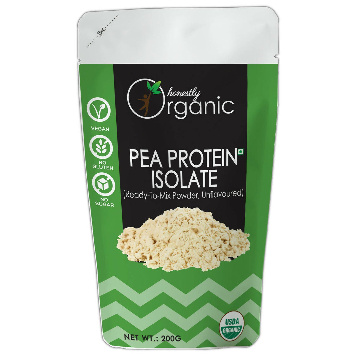 Honestly Organic Plant Based Pea Protein Powder - Unflavoured Protein Isolate: 80% - 200g Wemy Store