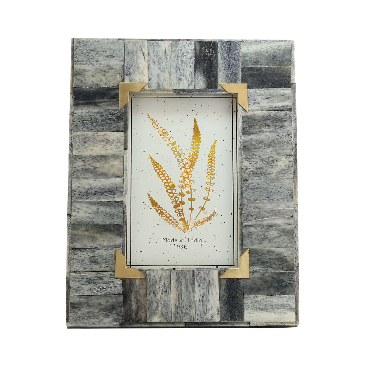 Grey and Gold frame for Home Decor (9x7 in)