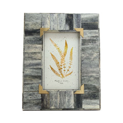 Grey and Gold frame for Home Decor (9x7 in)