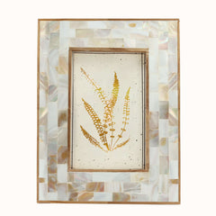 Bone and Brass frame for Home Decor (8.5x6.5 in)