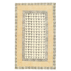 Natural Block Printed Boho Inspired rug