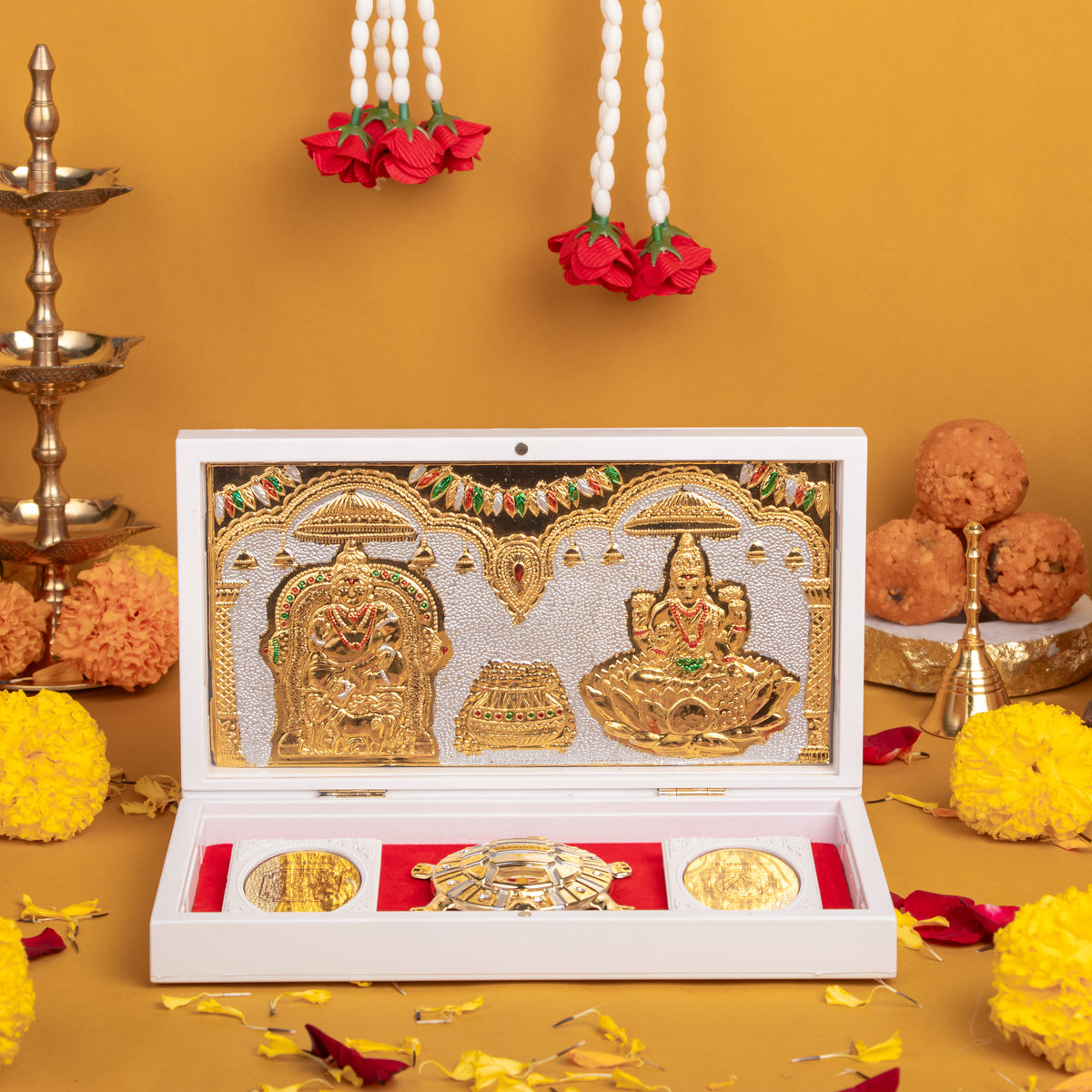 Laxmi Kuber Charan Paduka for Pooja and Gifting