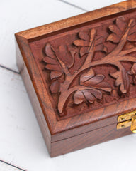 Handcrafted Floral Engraving Jwellery Box