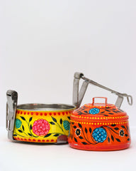 Handpainted tiffin set