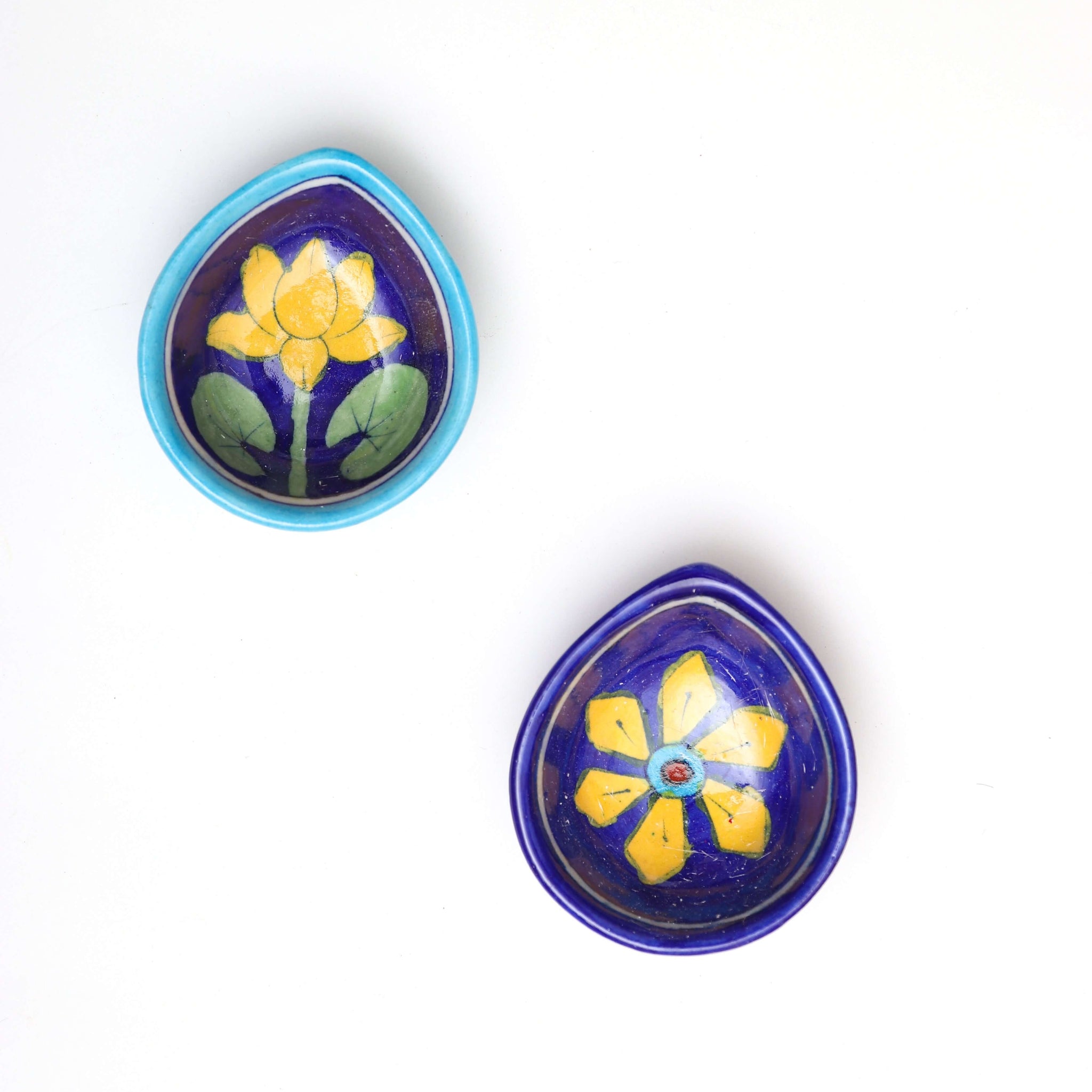 Assorted Handpainted Ceramic Diya (pack of 2)