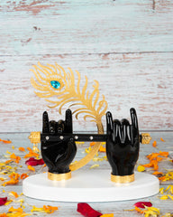 Krishna Hand with Black Flute for Home Decor and Gifting (7 inches)