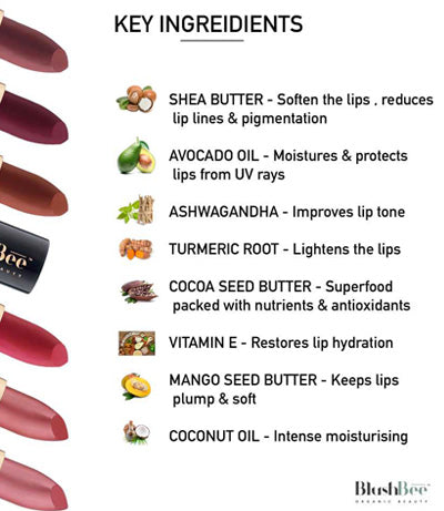 Lip Nourishing Organic Vegan Lipstick Wemy Store