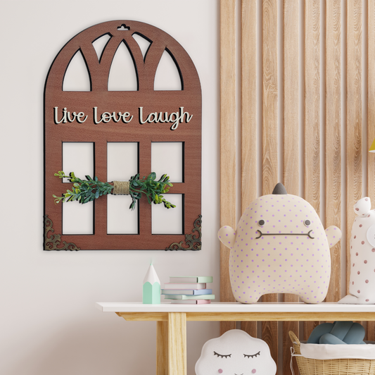 Live Love Laugh Window Wall Art Wemy Store