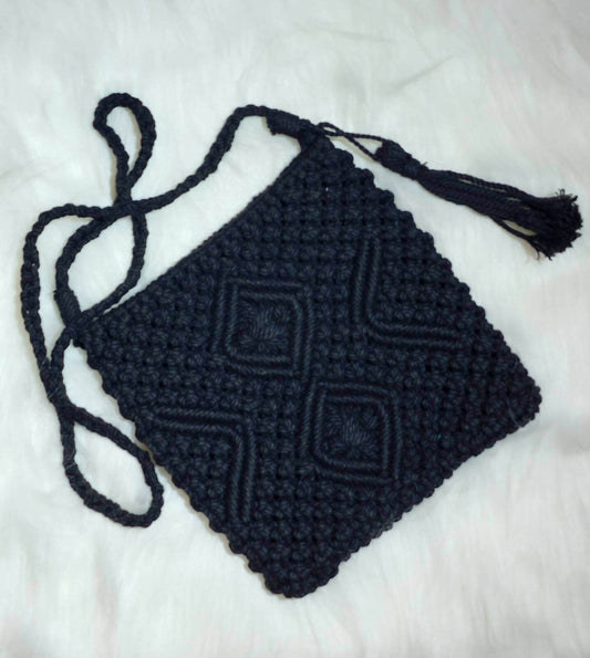 Macrame Women Girl Handmade Cotton Sling Bag Wemy Store