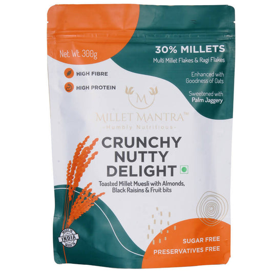 Millet Muesli Crunchy Nutty Delight 300 gms Wemy Store