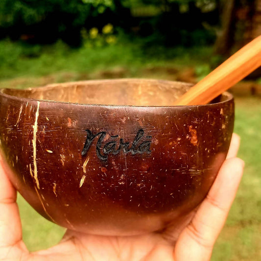 Narla Handcrafted Coconut Bowl- 90 gm Wemy Store