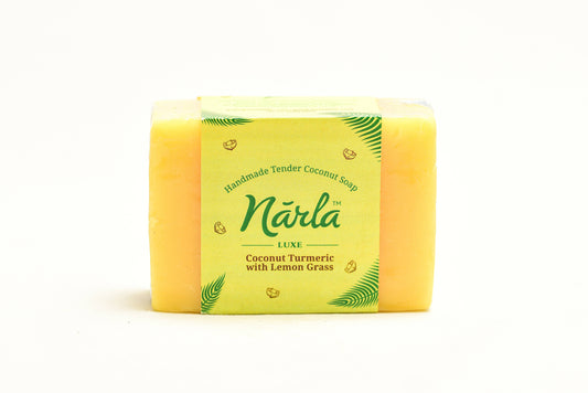 Narla Handcrafted Soap - Coconut Turmeric & Lemongrass- 100 gm Wemy Store
