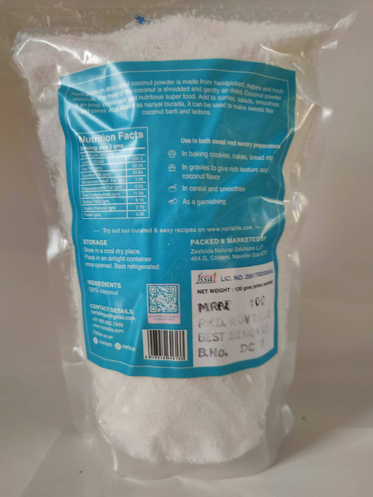 Narla Premium Desiccated Coconut Powder (Low fat)-120gm Wemy Store
