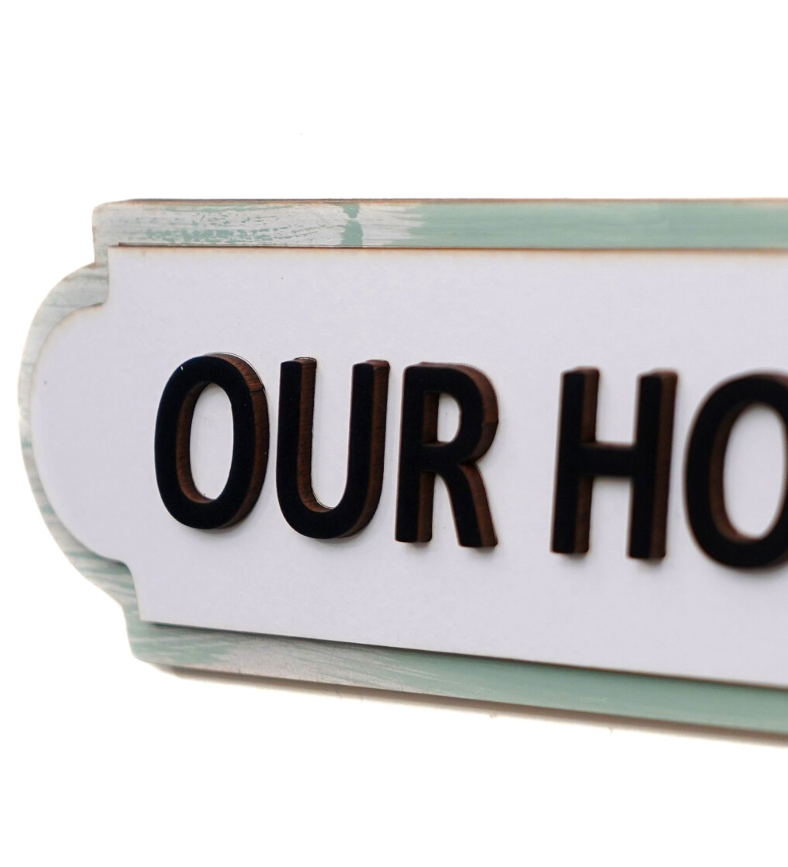Our Home 3D Layered Wooden Sign Board Wemy Store