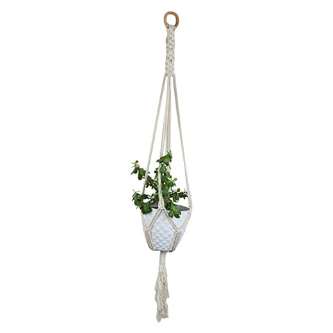 Plant pot Spiral hanger (Set of 2), off white Wemy Store