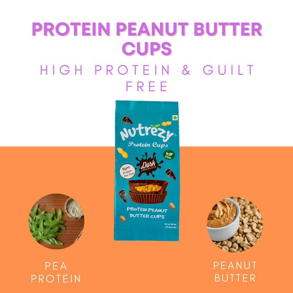 Protein Peanut Butter Cups 100gms | Vegan Wemy Store