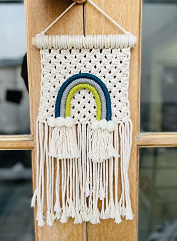 Rainbow wall hanging , SINGLE, 12x25inches Wemy Store