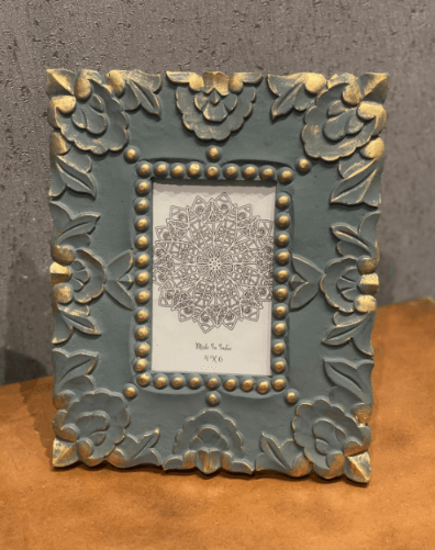 Grey Gold Photo Frame for Home Decor and Gifting