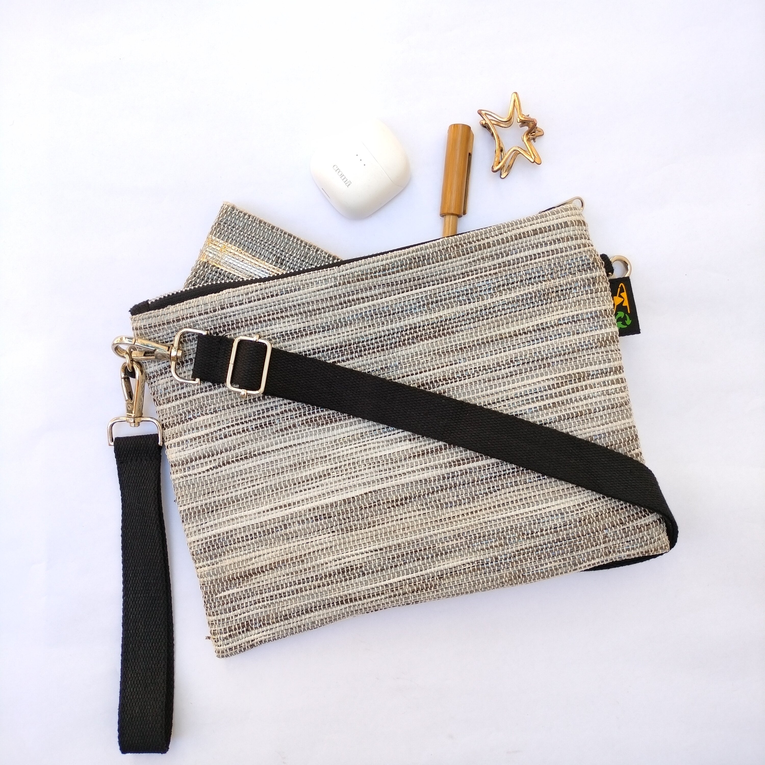 Sling Bag White and Brown (SI0323-020) MS Wemy Store