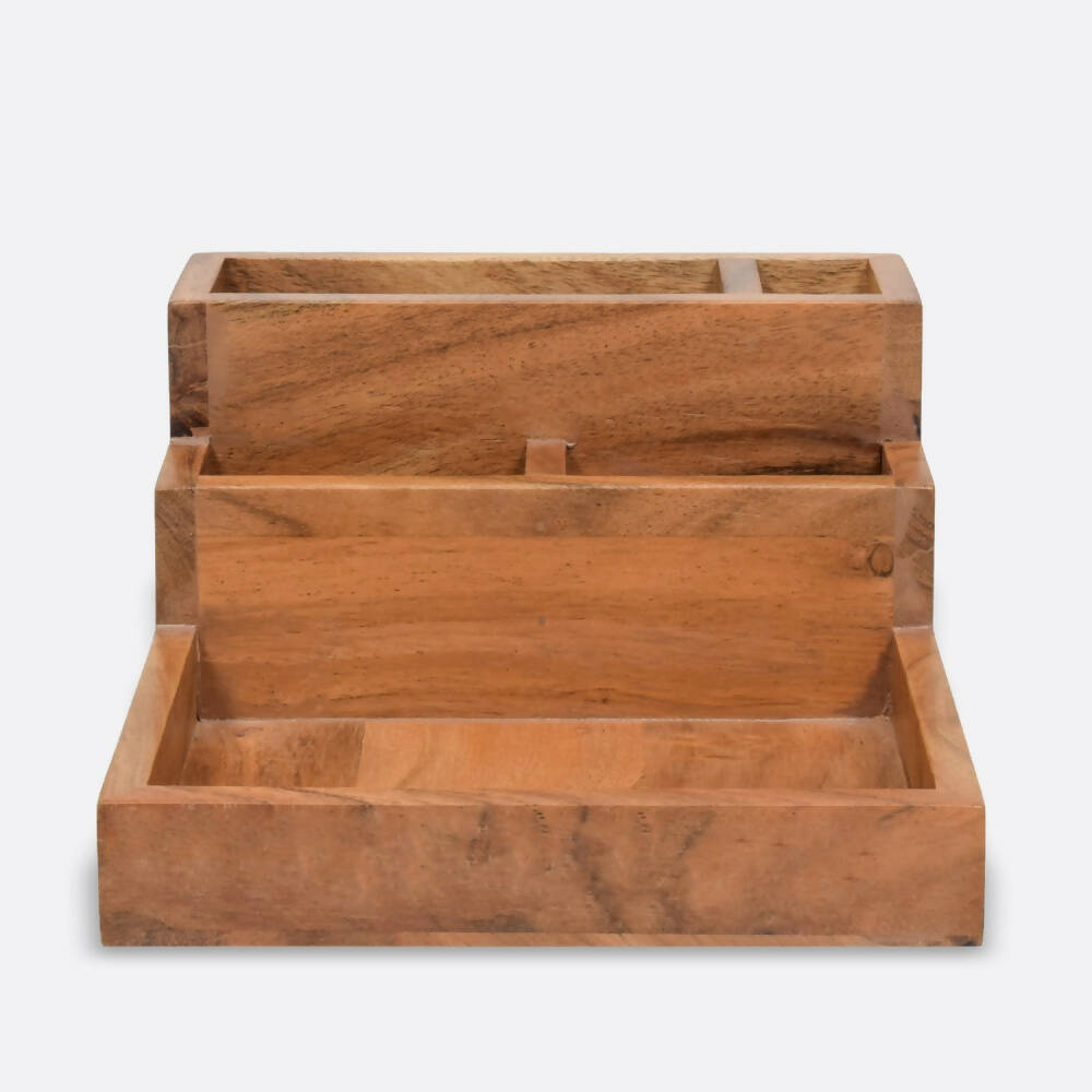 Staircase Organizer in Acacia Wood Wemy Store