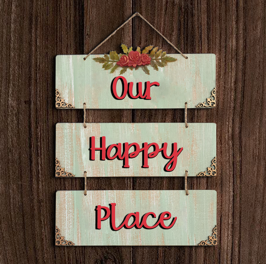 Thankful Grateful Blessed 3 Layer Decorative Wall Art Wemy Store