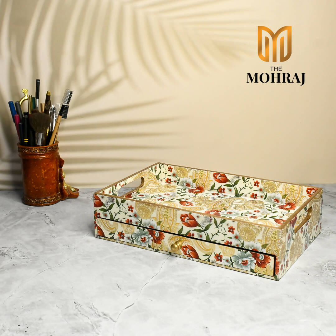 The Mohraj Jaipur Floral Drawer Tray Wemy Store