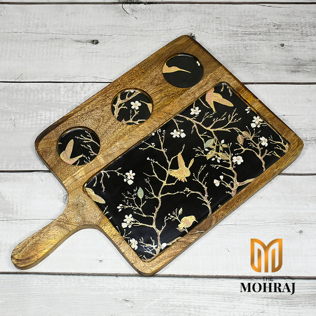 The Mohraj Night Abstract Serving Platter Wemy Store