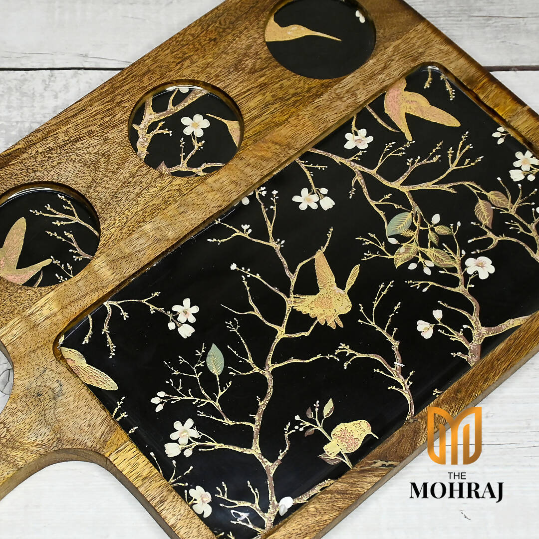 The Mohraj Night Abstract Serving Platter Wemy Store