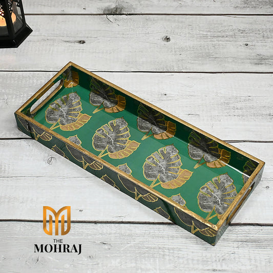 The Mohraj Tropical Leaves Pen Tray Wemy Store