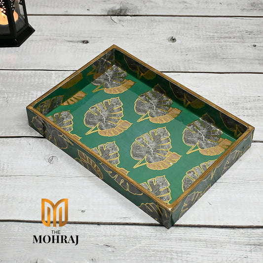 The Mohraj Tropical Leaves Single Tray Wemy Store