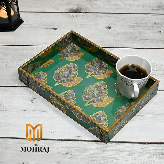 The Mohraj Tropical Leaves Single Tray Wemy Store