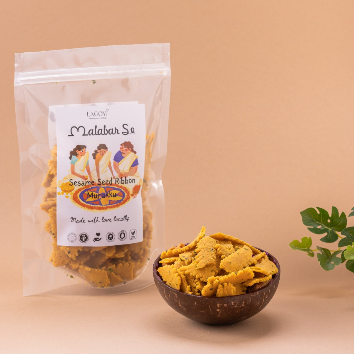 Traditional Kerala Style seasame seed Ribbon Murukku - 200 grams Wemy Store