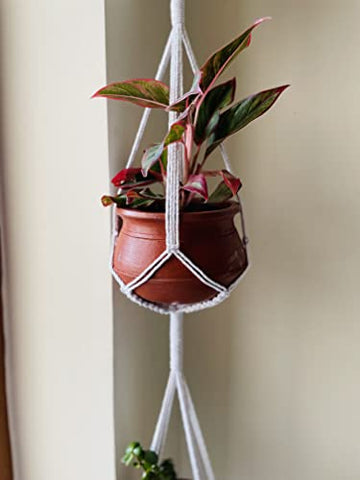 Triple plant hanger, offwhite Wemy Store