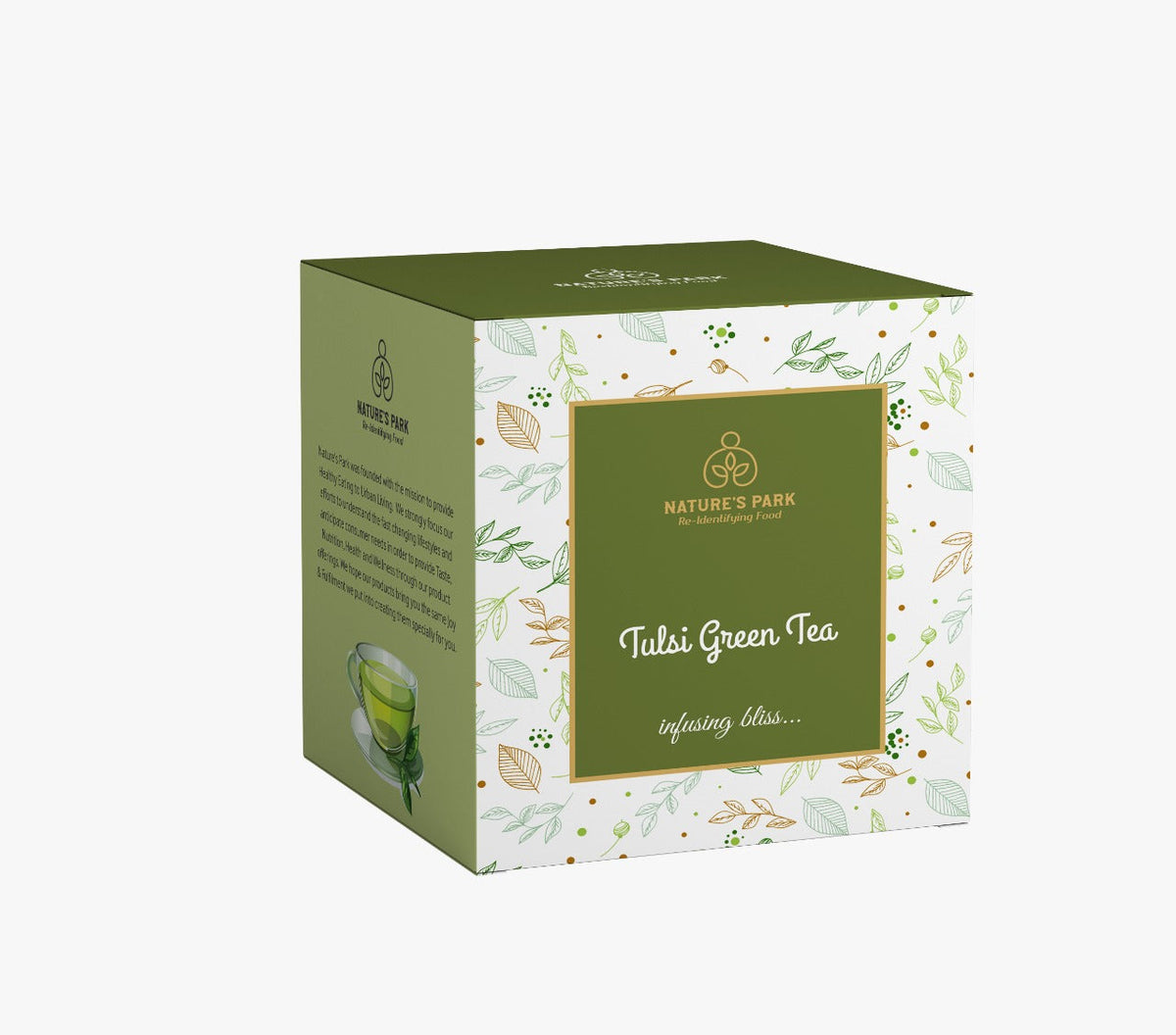 Tulsi Green Tea Pyramid Tea Bags (20 Pcs) Wemy Store