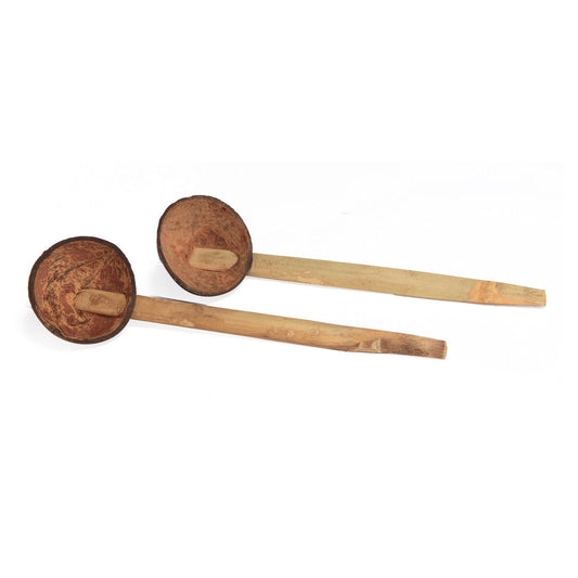 Up-cycled coconut shell- Natarajan serving spoon (set of 2) Wemy Store