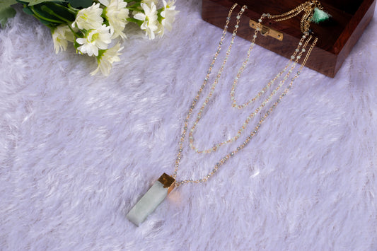 Zaariya Sky Radiance Prism Pendant Necklace