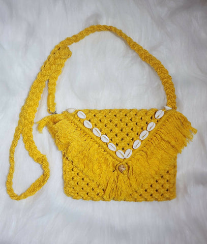 Wemy Handcrafted Macrame Clutch Bag with sling Wemy Store
