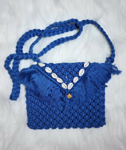 Wemy Handcrafted Macrame Clutch Bag with sling Wemy Store