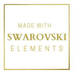 Zaariya- 2 Stone Swarovski Crystal Elements Drop Stud Earring in Lt Gold Finish with Pearls from Swarovski in Gold Color