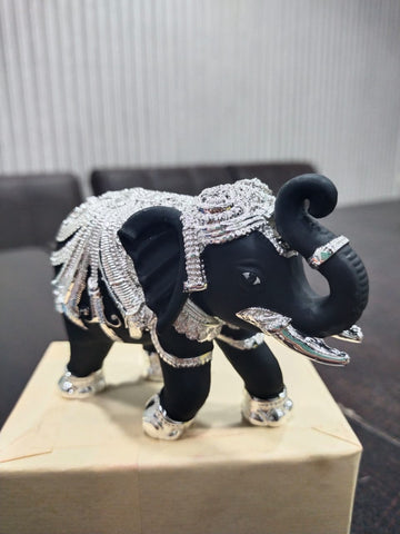 Vastu Elephant for Diwali and Gifting Black and Silver