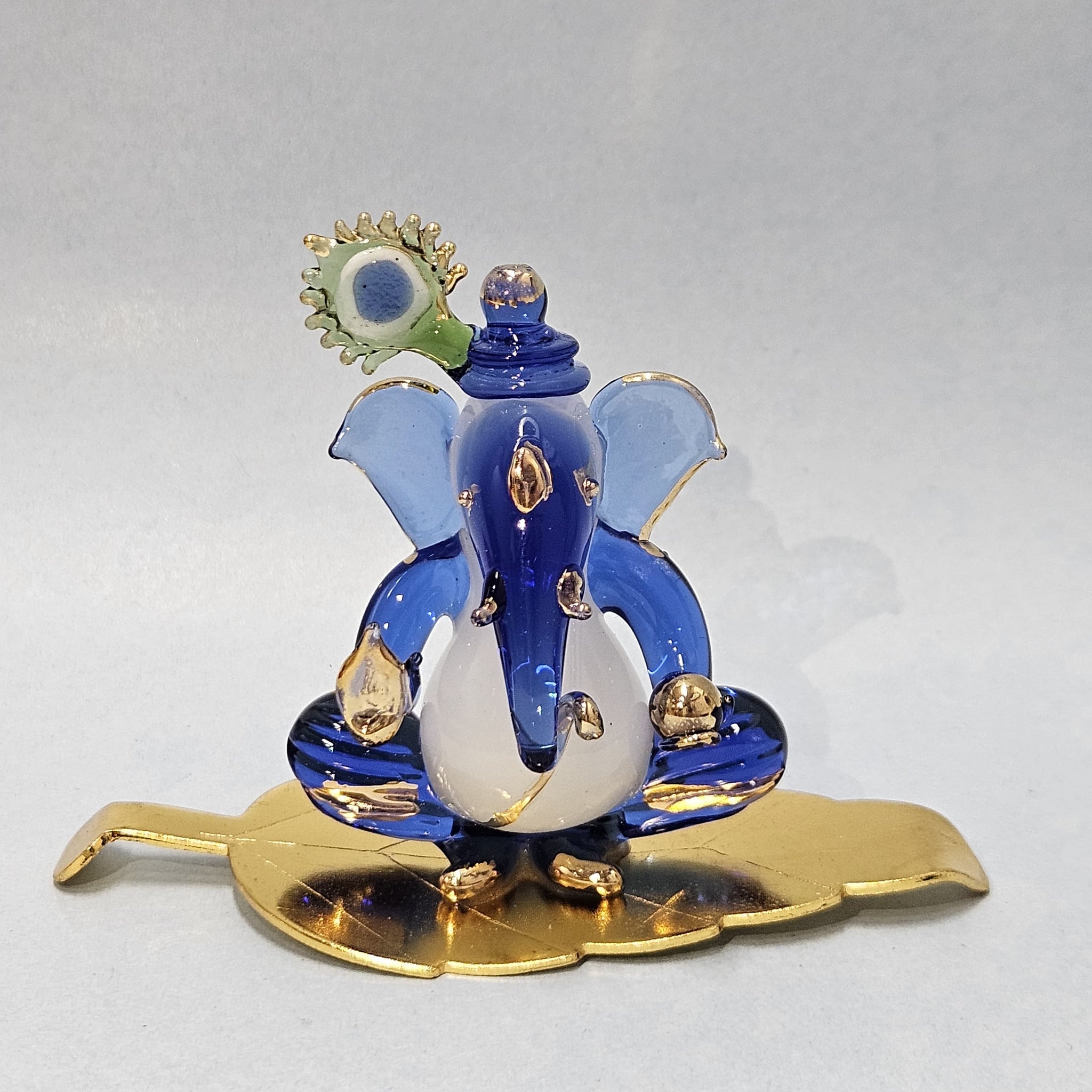 Morpankhi Ganesha Idol for Gifting and Home Decor (3 inches)