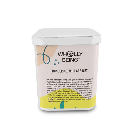 Wholly Being Yellow Submarine Tea(caffeine free) for kids for better digestion with Freeze dried Alphonso Mango, Freeze dried Blueberry, Fennel, Cinnamon, Ajwain, Ginger (20 tea bags) Wemy Store