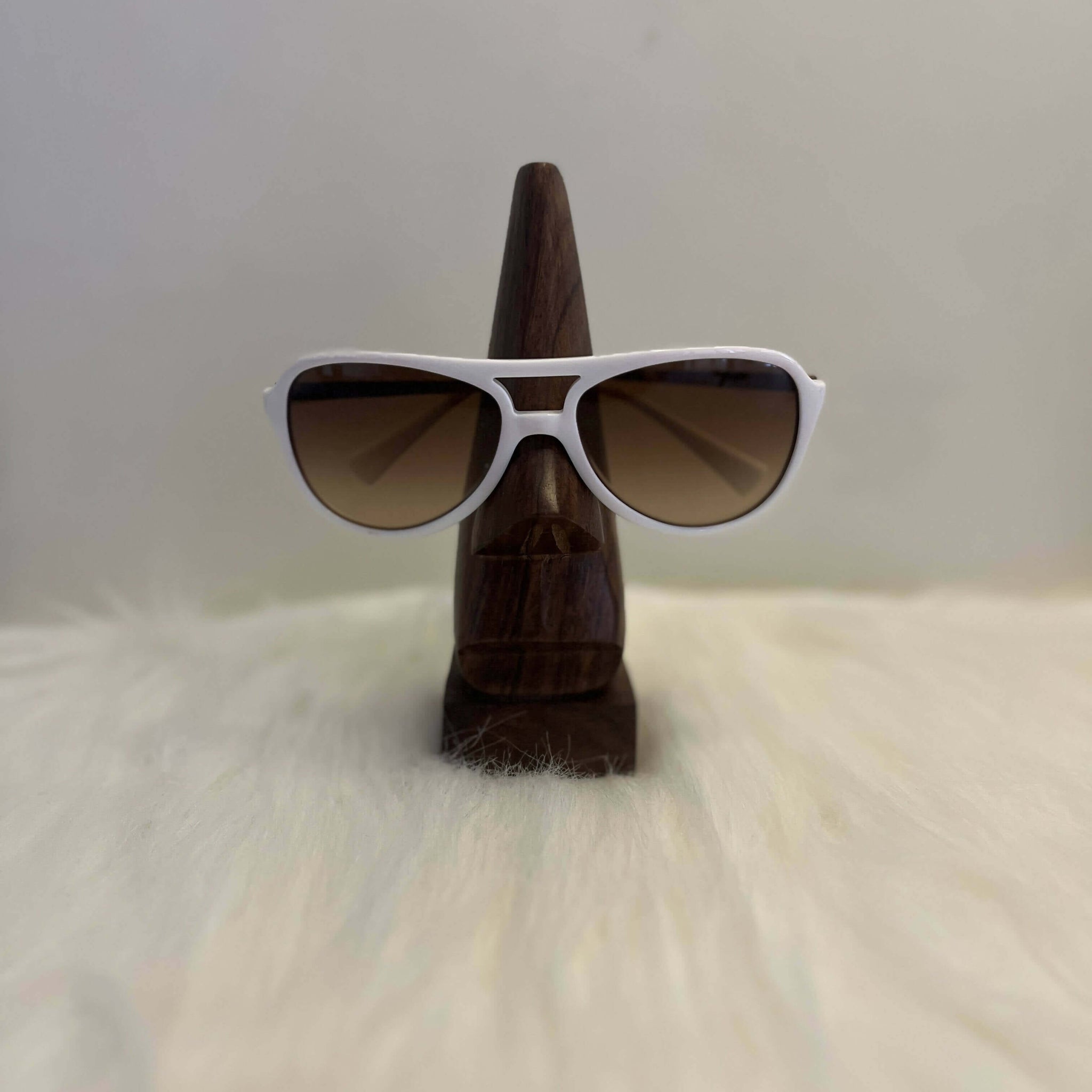 Wooden Nose Shaped Spectacle Holder Wemy Store