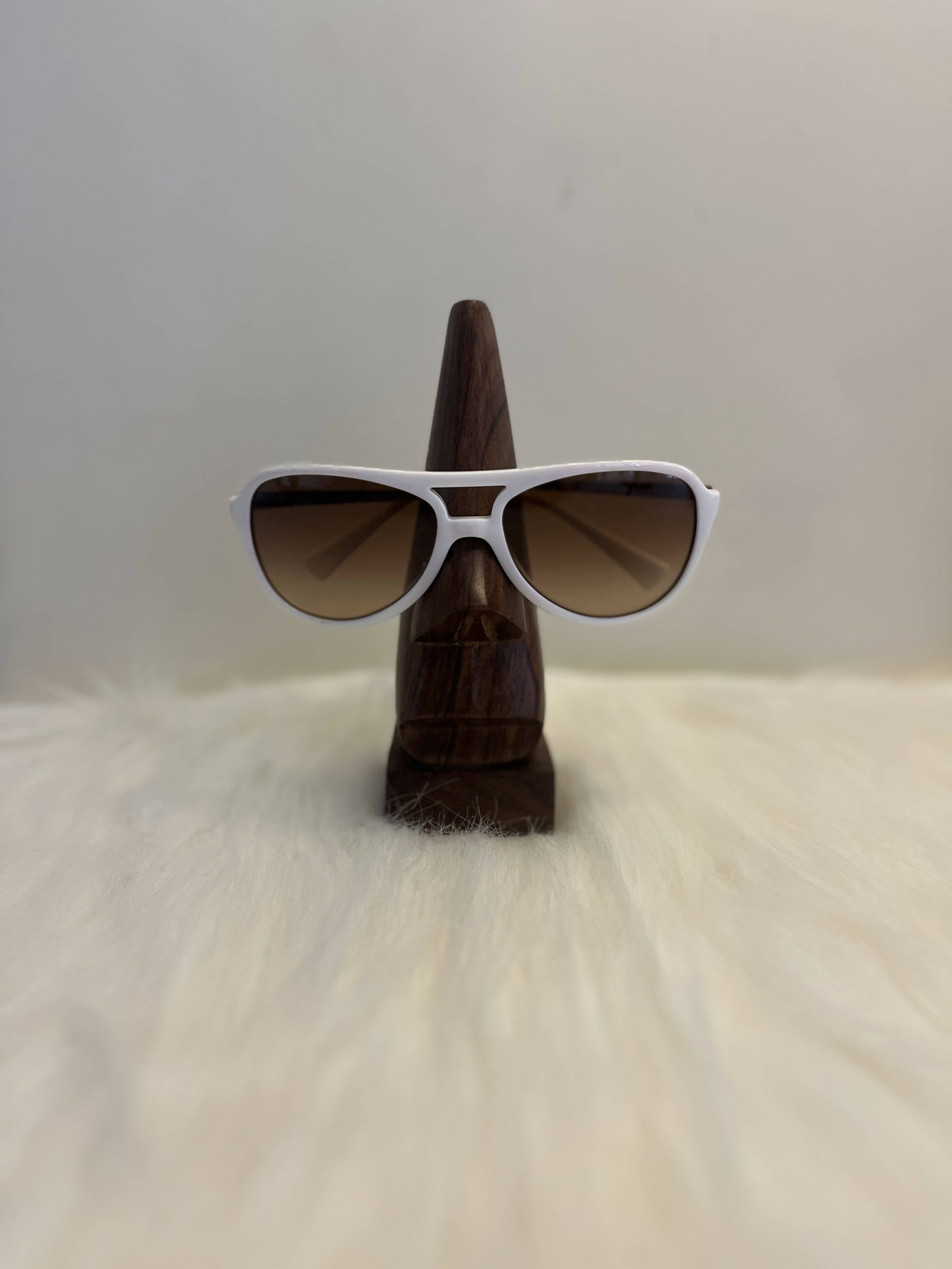 Wooden Nose Shaped Spectacle Holder Wemy Store