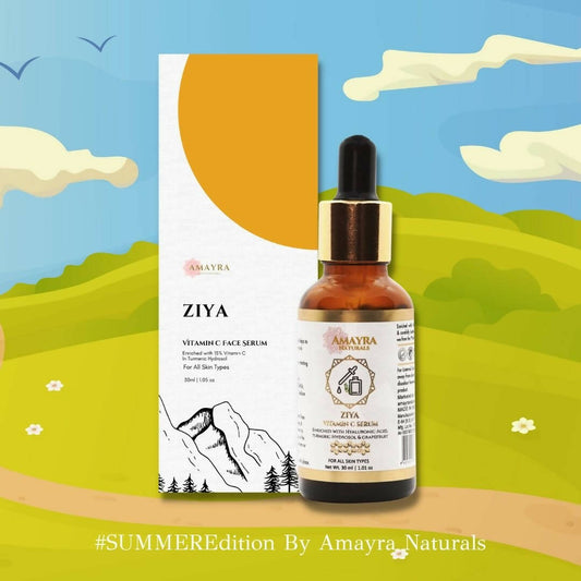 Ziya Vitamin C Serum [15% ] Hyaluronic + Turmeric Hydrosol(30ml) Wemy Store