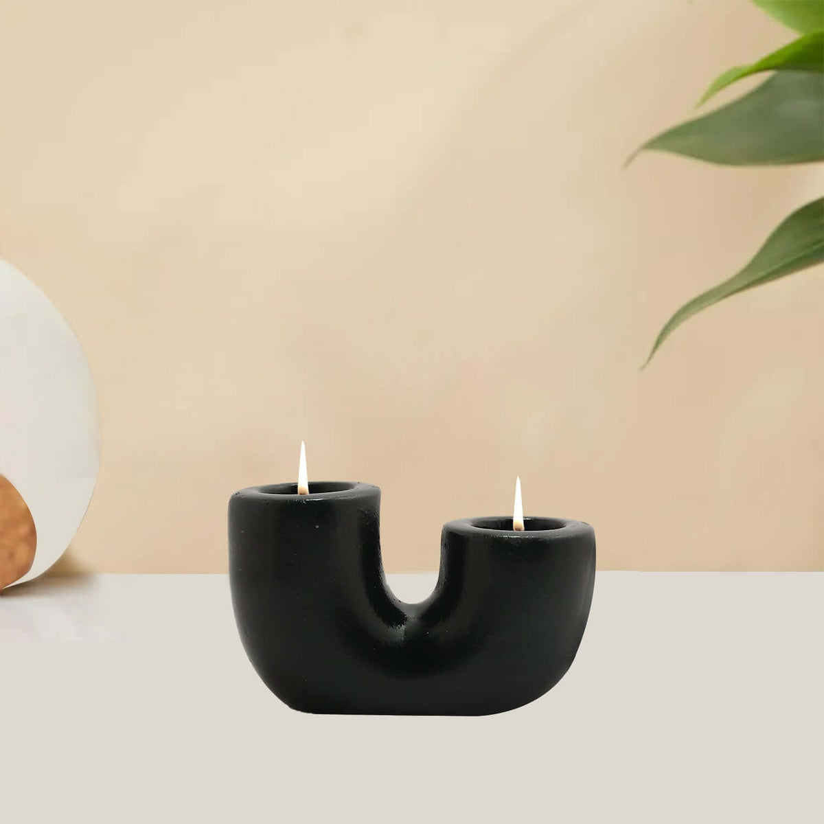 U Shaped Candle Holder for Home Decor