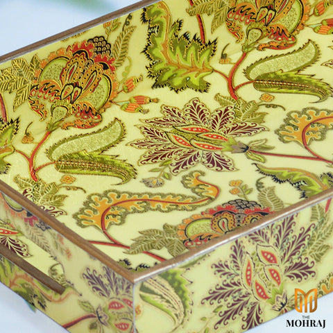 The Mohraj Indian Crafted Rectangular Trays