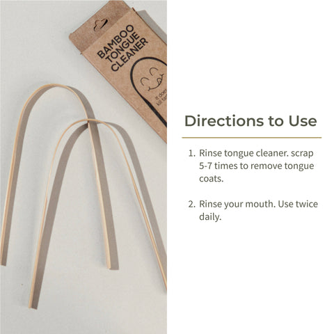 Bamboo Tongue Cleaner - Set of 2 (2 Pc)