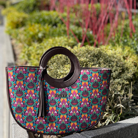 IMARS Stylish Handbag Multi Color For Women & Girls (Basket Bag) Made With Faux Leather