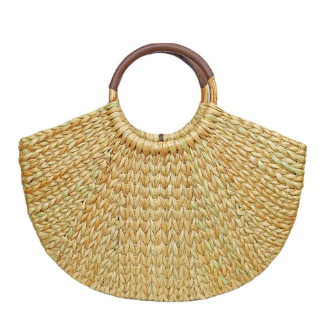 IMARS Stylish Handbag Brown For Women & Girls (Basket Bag) Made With Kuana Grass